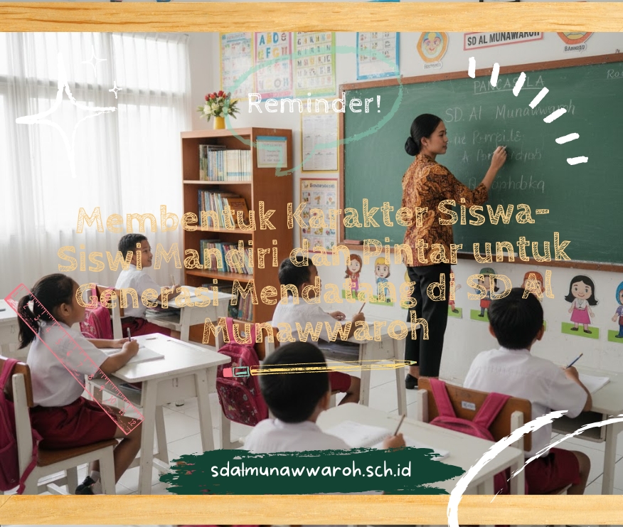 Membentuk Karakter Siswa-Siswi Mandiri dan Pintar untuk Generasi Mendatang di SD Al Munawwaroh